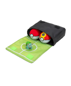 pokemon clip n go / pas trenera + torba na pokeballe + figurka bulbasaur+ x2 pokeball