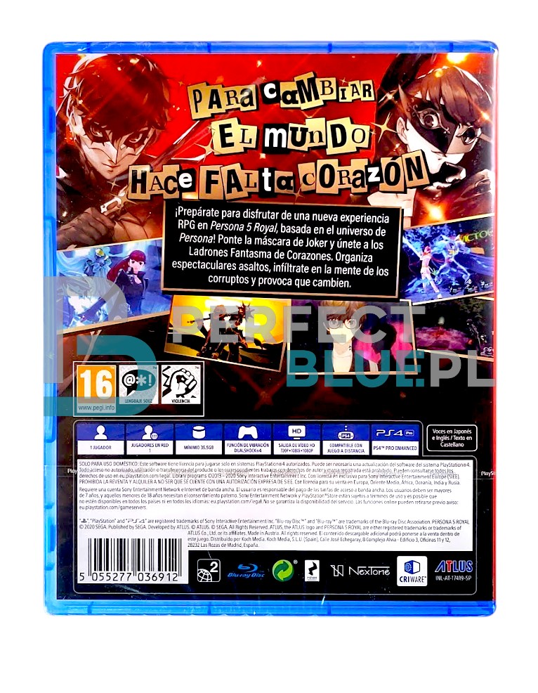 gra ps4 / ps5 / persona 5 royal / es