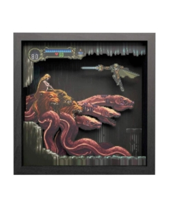 gadżet ramka 3d pixel frames castlevania scylla boss fight