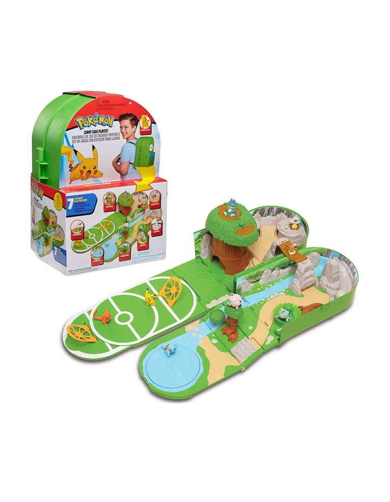 gadżet rozkładany plecak do zabawy / carry case playset / pokemon