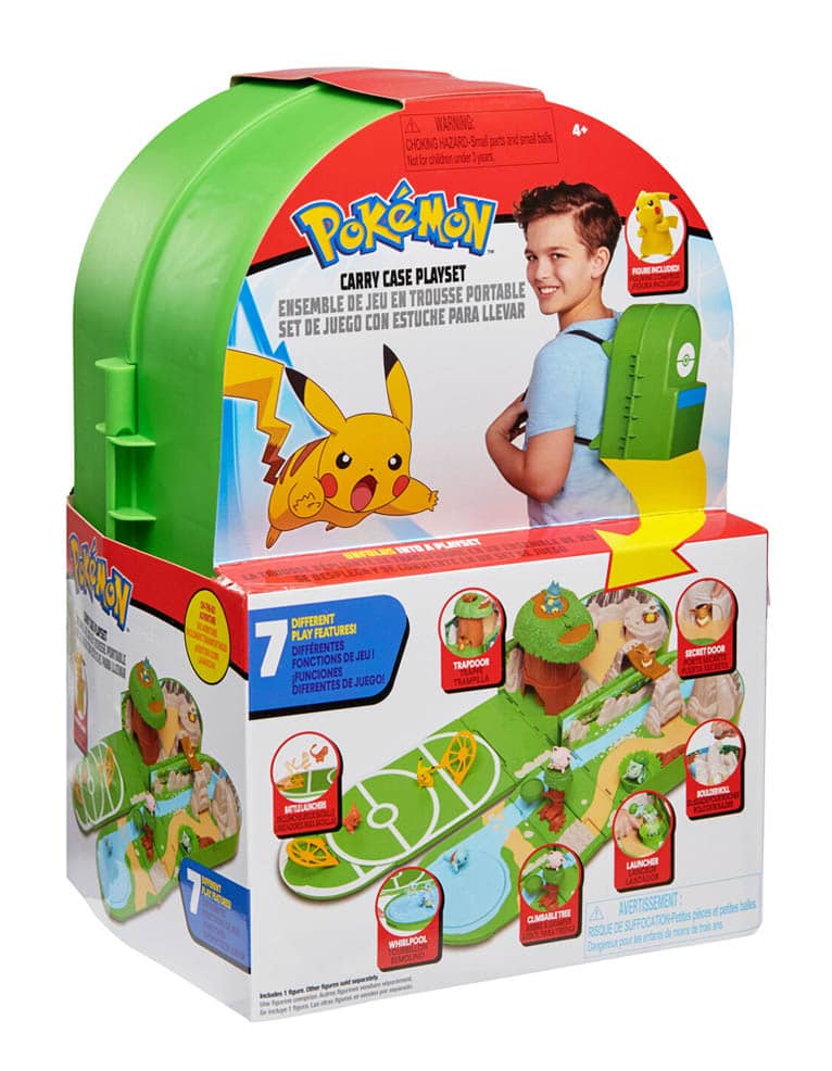 gadżet rozkładany plecak do zabawy / carry case playset / pokemon