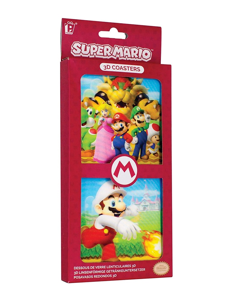 gadżet podkładki pod kubek super mario 3d / 3d coasters.