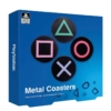 gadżet metalowe podkładki pod kubek playstation coasters
