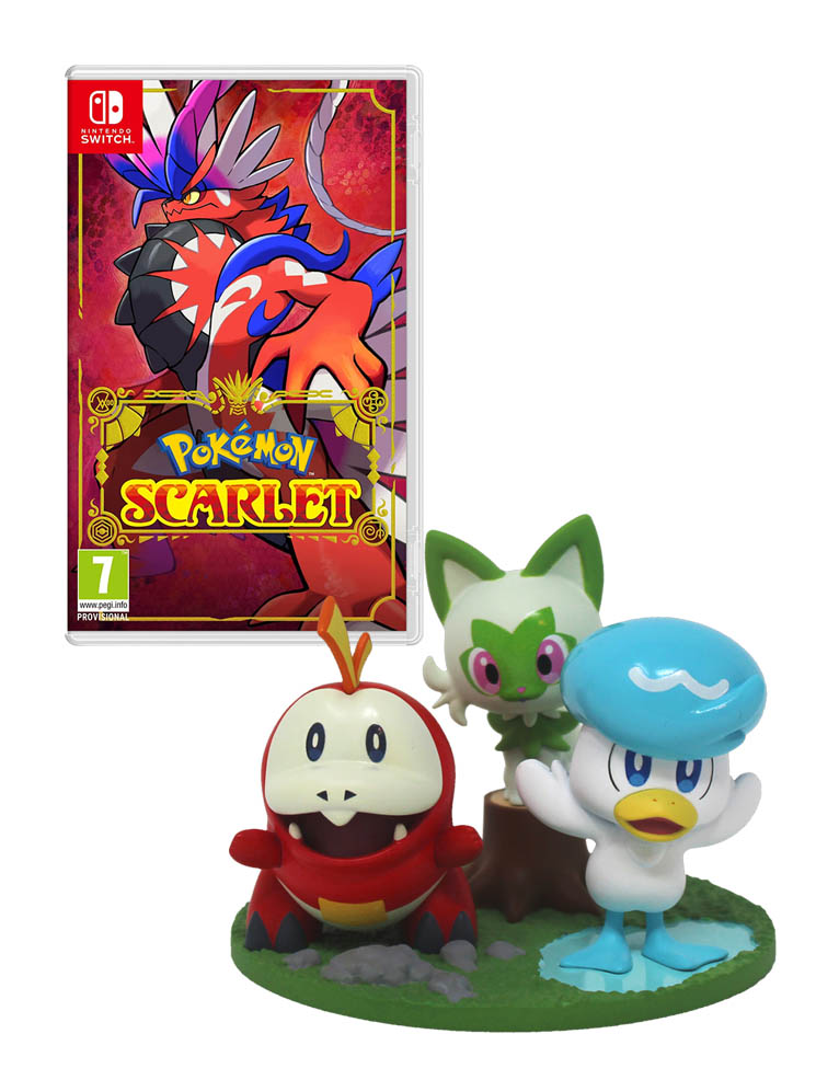 gra nintendo switch pokemon scarlet + figurka!