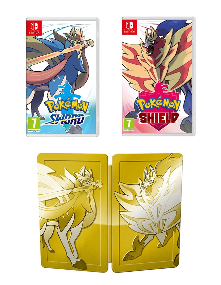 gra nintendo switch pokemon shield and sword dual pack + figurka + dlc.