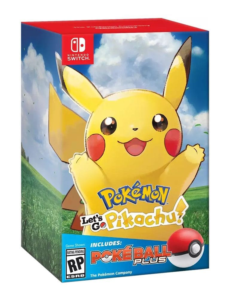 gra nintendo switch pokemon let's go, pikachu! edycja limitowana z pokeball plus.