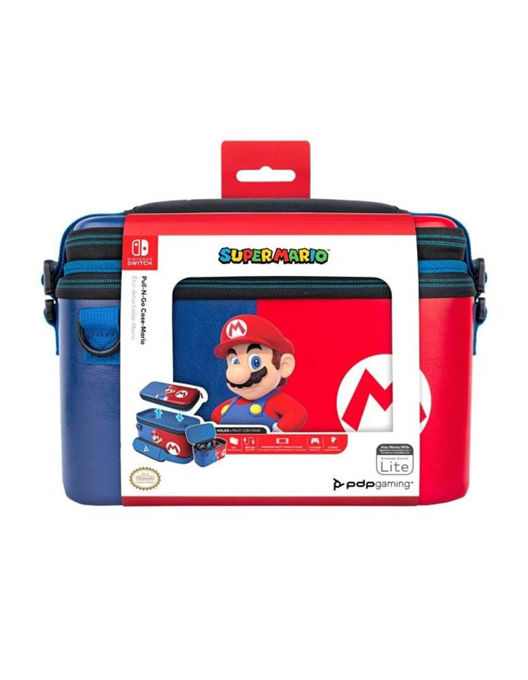 pdp etui / pokrowiec + walizka / pull n go case / nintendo switch / nintendo switch lite / supermario