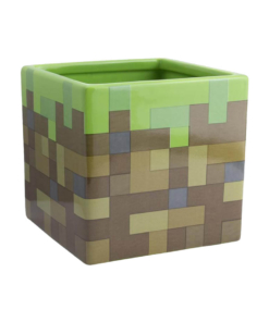 gadżet doniczka / przybornik na biurko / minecraft blok trawy