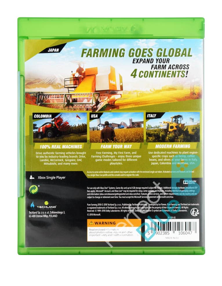 outlet / gra xbox one pure farming 2018 pl / brak folii.