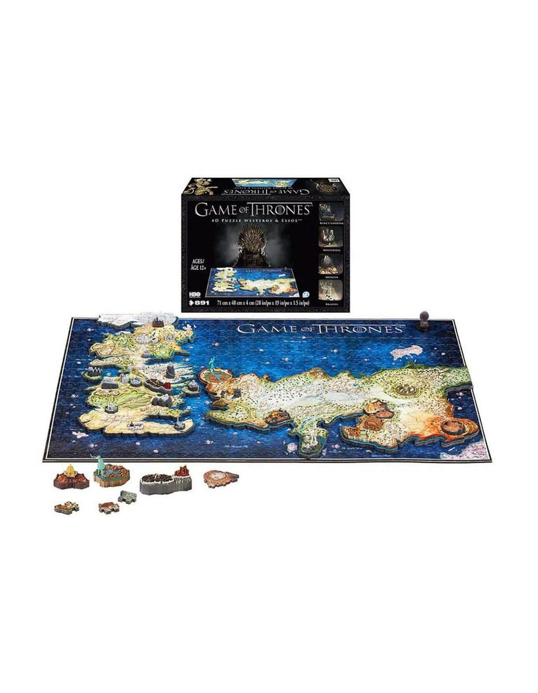 puzzle 4d game of thrones / westeros & essos