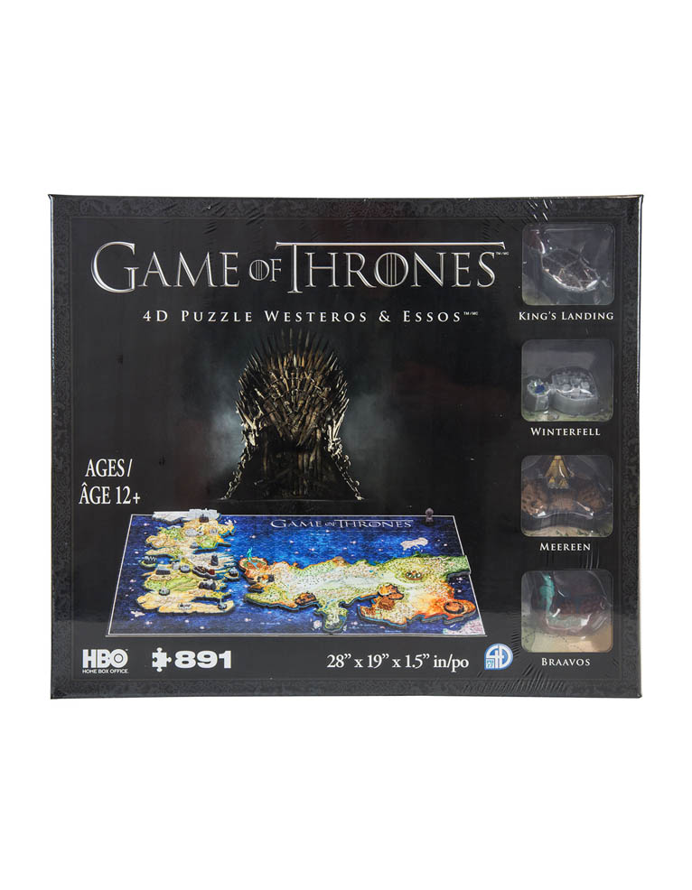 puzzle 4d game of thrones / westeros & essos
