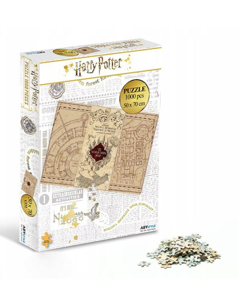gadżet puzzle harry potter mapa huncwotów