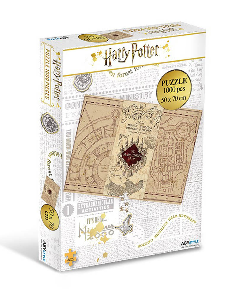 gadżet puzzle harry potter mapa huncwotów