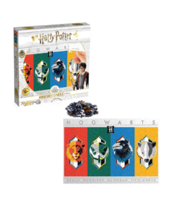 gadżet puzzle harry potter house crests / herby