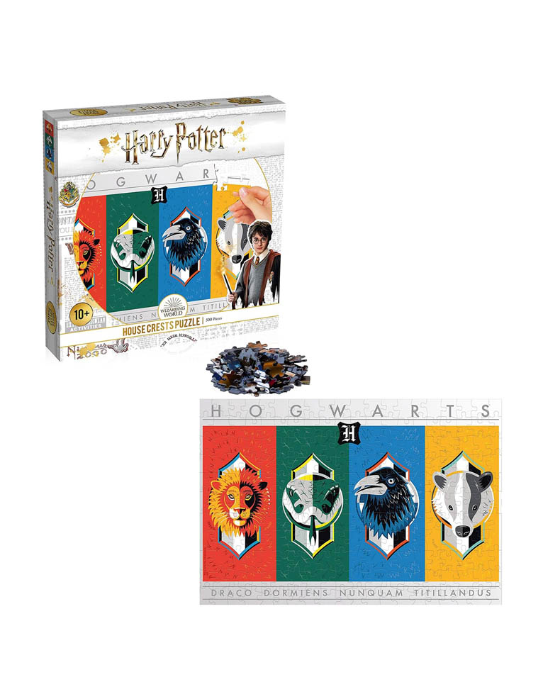 gadżet puzzle harry potter house crests / herby