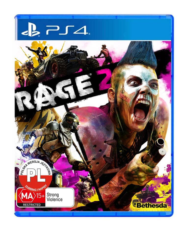 gra ps4 / ps5 / rage 2 / australijska okładka