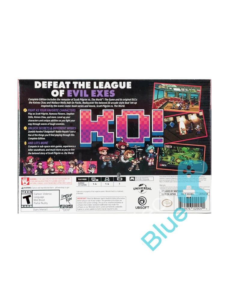 gra switch scott pilgrim vs. the world: the game complete edition / retro edition / limited run! / import usa