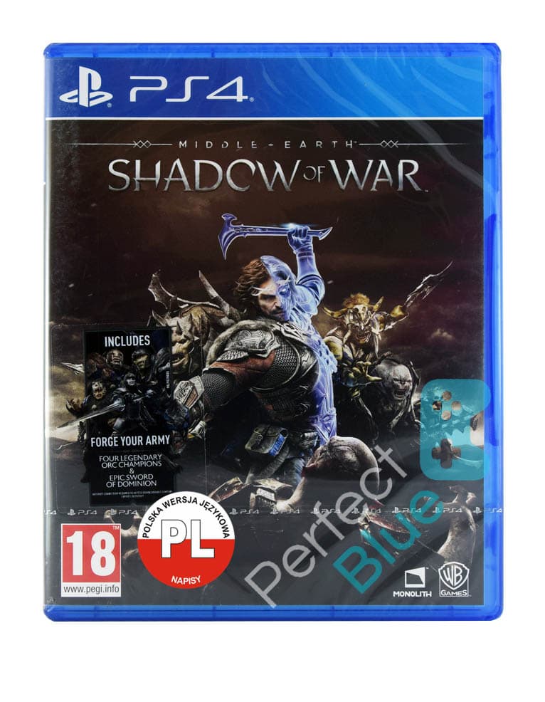 gra ps4 / ps5 / middle earth shadow of war Śródziemie cień wojny pl