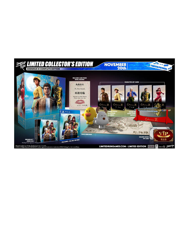 gra ps4 shenmue iii complete edition / limited run! / import usa