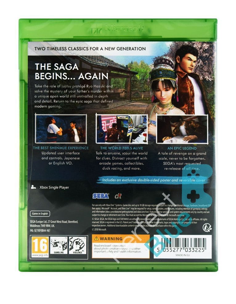 gra xbox one shenmue i i ii / 1 i 2 collection.