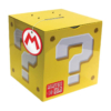 gadżet wydająca dźwięk skarbonka super mario question block.