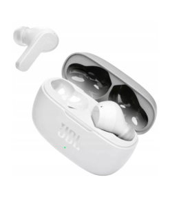 słuchawki bezprzewodowe dokanałowe / jbl wave 200 tws / białe