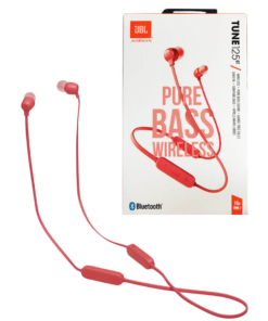 słuchawki bezprzewodowe dokanałowe / jbl tune 125 bt / koralowe