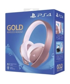 słuchawki sony playstation wireless gold headset / różowe