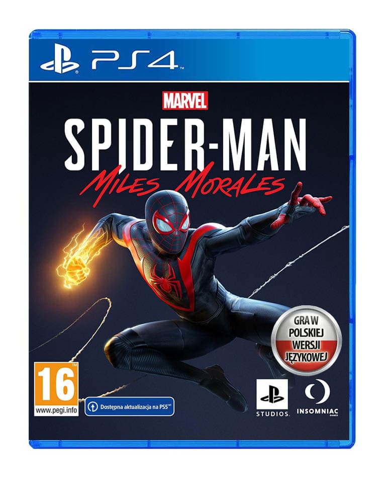 gra ps4 / + ps5 upgrade / spider man: miles morales pl