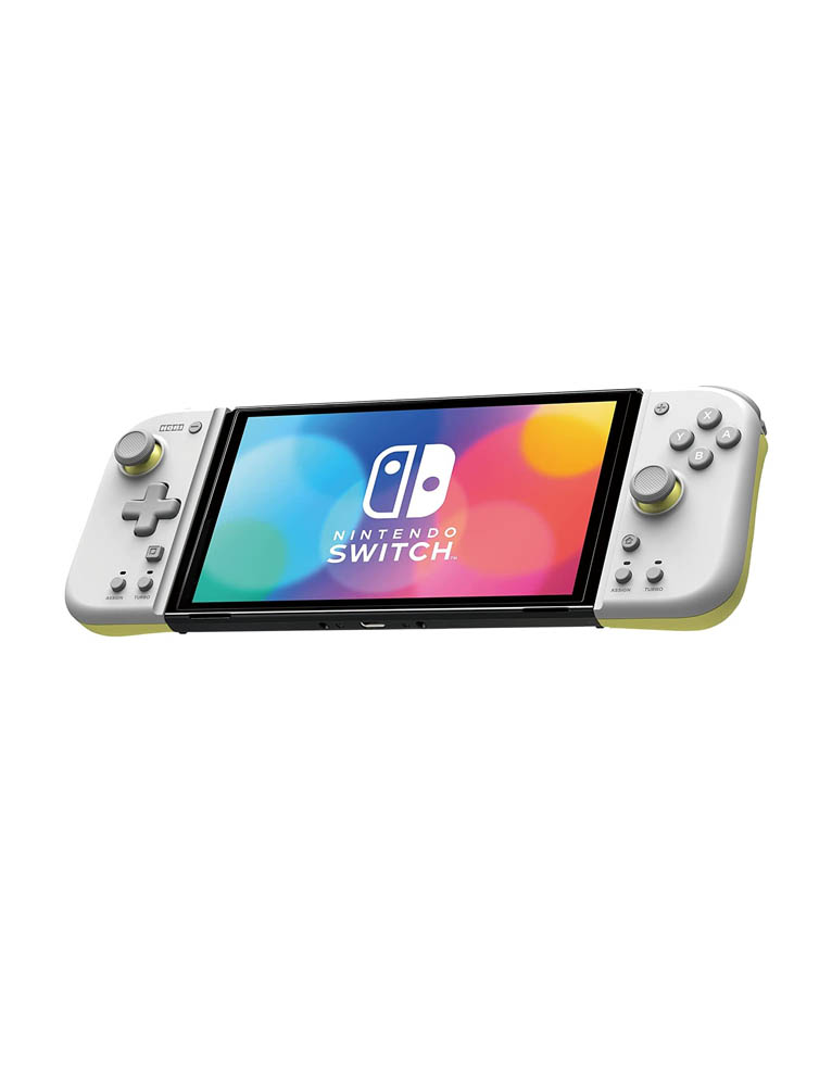 hori kontroler split pad compact / jasny szaro Żółty / nintendo switch