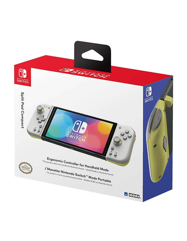 hori kontroler split pad compact / jasny szaro Żółty / nintendo switch