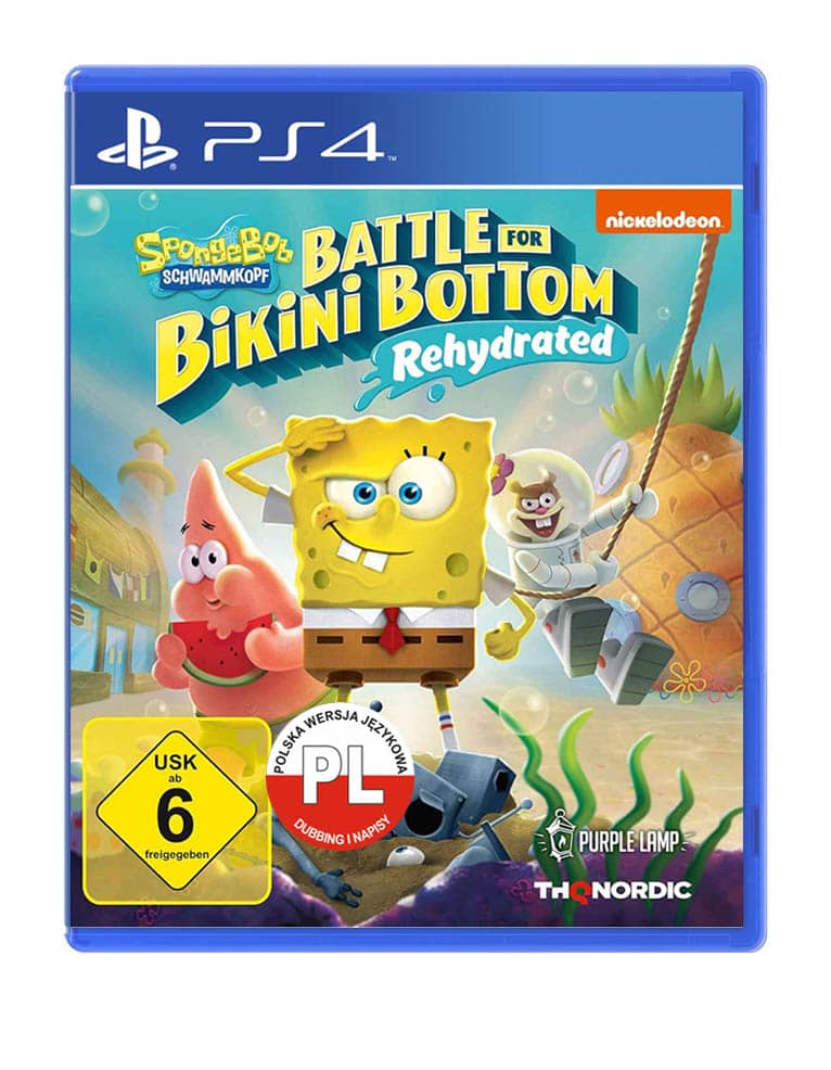 gra ps4 / ps5 / spongebob squarepants: battle for bikini bottom rehydrated pl / de