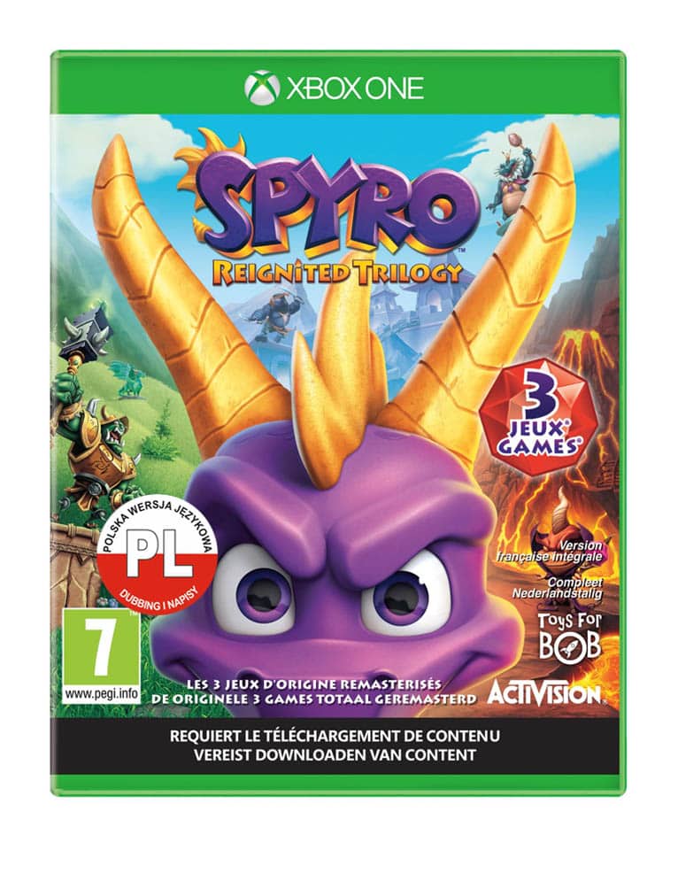 gra xbox one spyro reignited trilogy pl