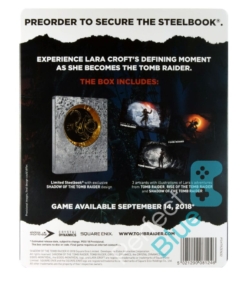 steelbook box shadow of the tomb raider.