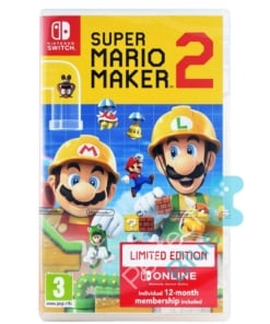 gra nintendo switch super mario maker 2 limited edition + steelbook + stylus.