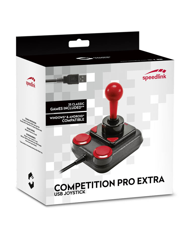 joystick c64 mini, maxi + pc / speedlink competition pro extra usb