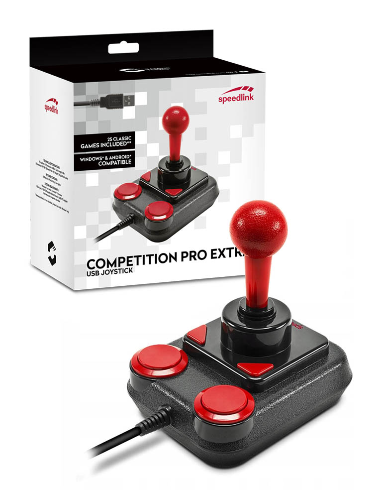 joystick c64 mini, maxi + pc / speedlink competition pro extra usb