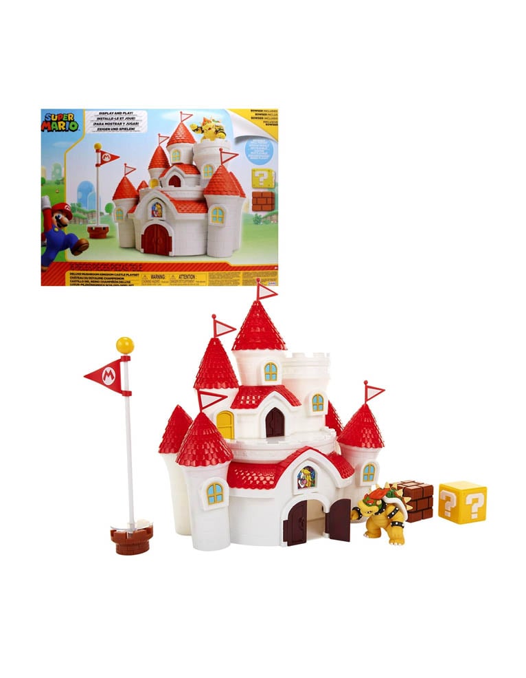 gadżet zestaw super mario / zamek księżniczki peach / edycja deluxe