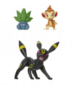 gadżet 3 minifigurki pokemon: oddish + umbreon + chimchar