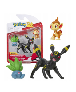 gadżet 3 minifigurki pokemon: oddish + umbreon + chimchar