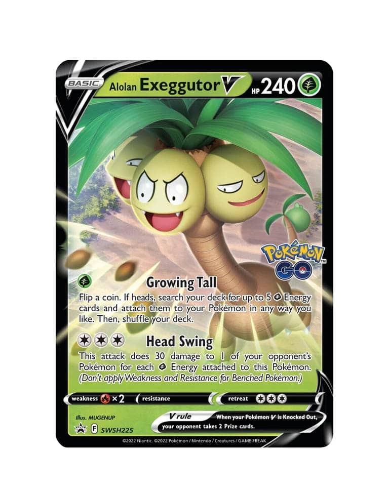 karty pokemon tcg: pokemon go alolan exeggutor v
