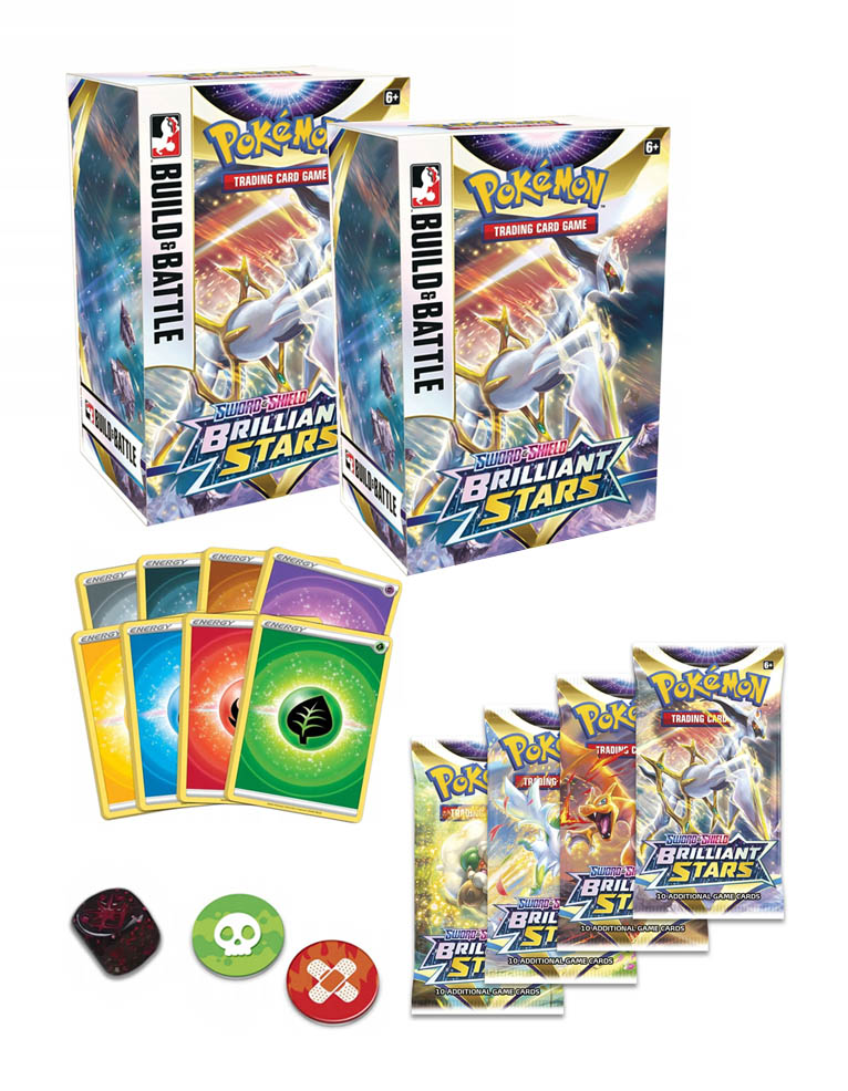 karty pokemon tcg: sword & shield brilliant stars / build and battle stadium