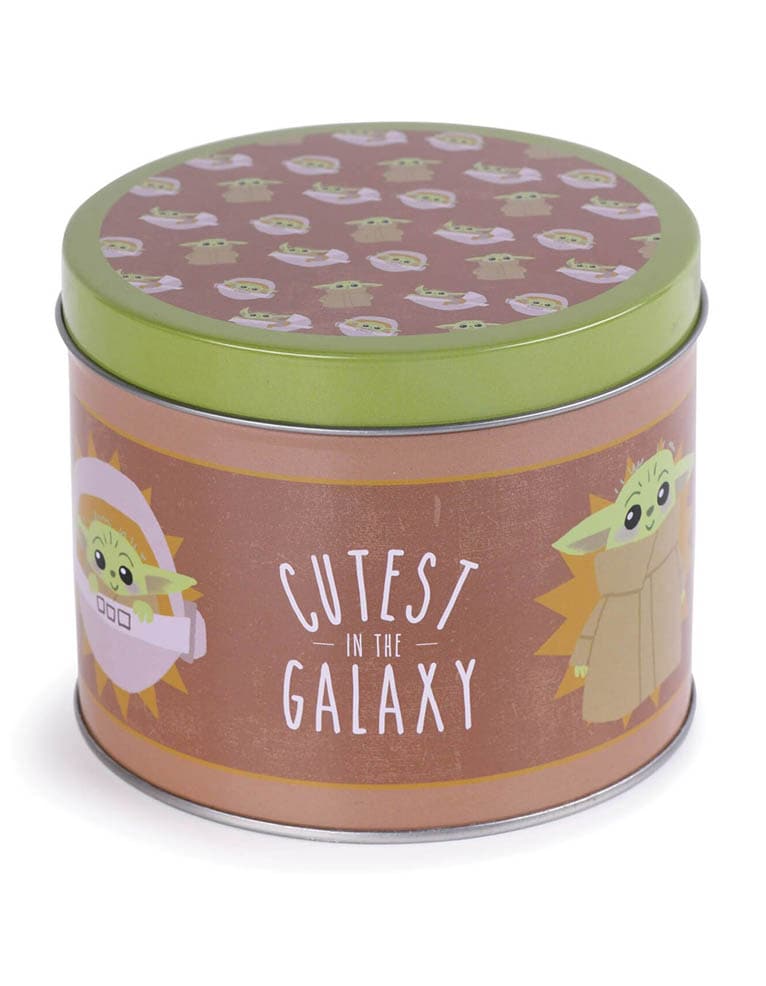 gadżet zestaw prezentowy: kubek + podkładka w metalowym pudełku star wars / the mandalorian / baby yoda