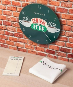 gadżet zestaw prezentowy friends central perk: zegar Ścienny / notatnik / Ścierka kuchenna