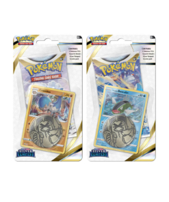 karty pokemon tcg: sword & shield silver tempest / booster + basculin lub cranidos + moneta