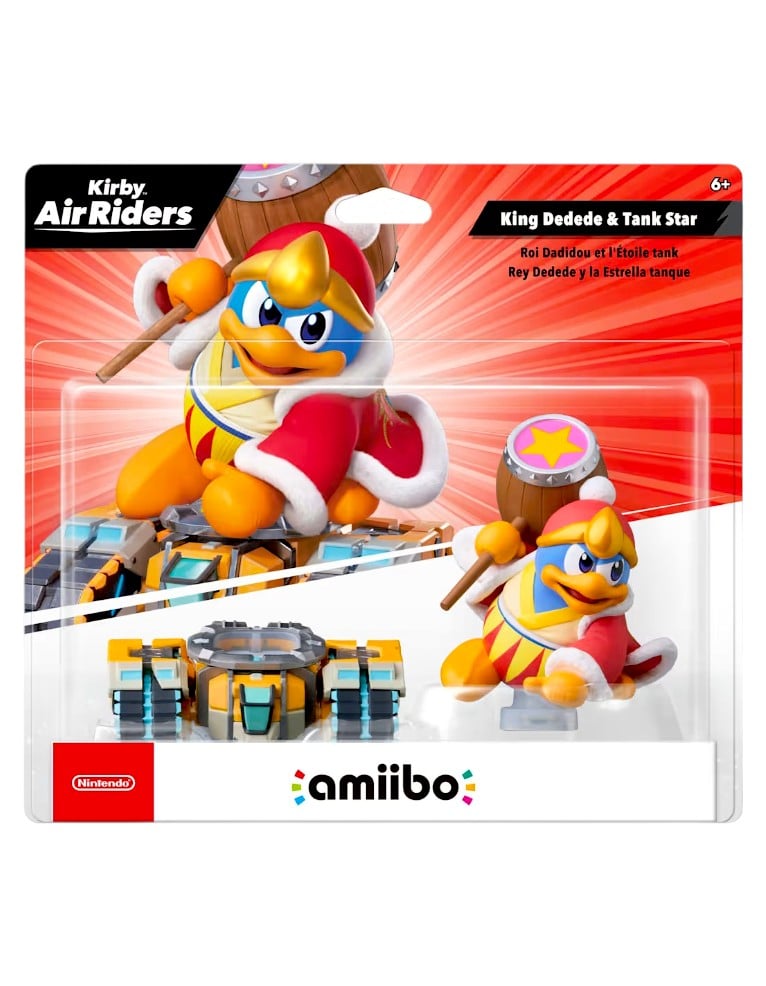 figurka amiibo kirby air riders king dedede & tank star