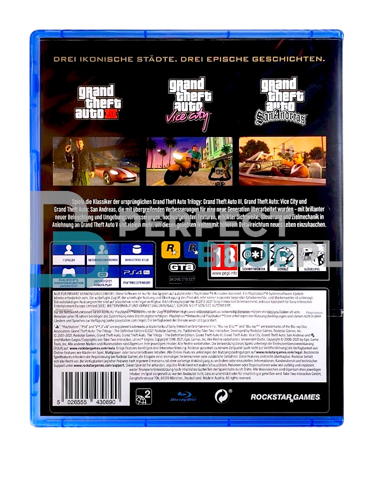 gra ps4 / ps5 / grand theft auto: the trilogy – the definitive edition / de