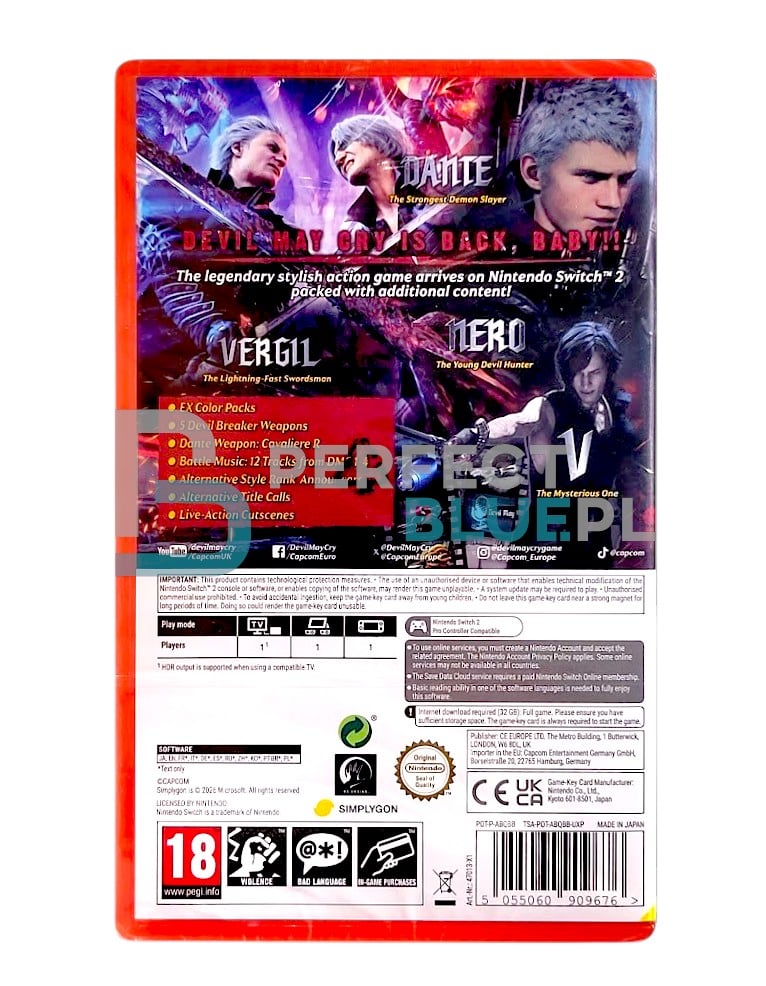 gra nintendo switch 2 devil may cry 5: hunter edition
