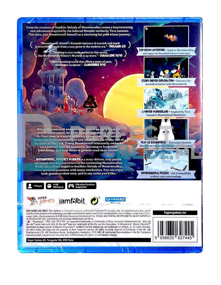 gra ps5 muminek: ciepło zimy / moomintroll: winter's warmth / edycja standardowa