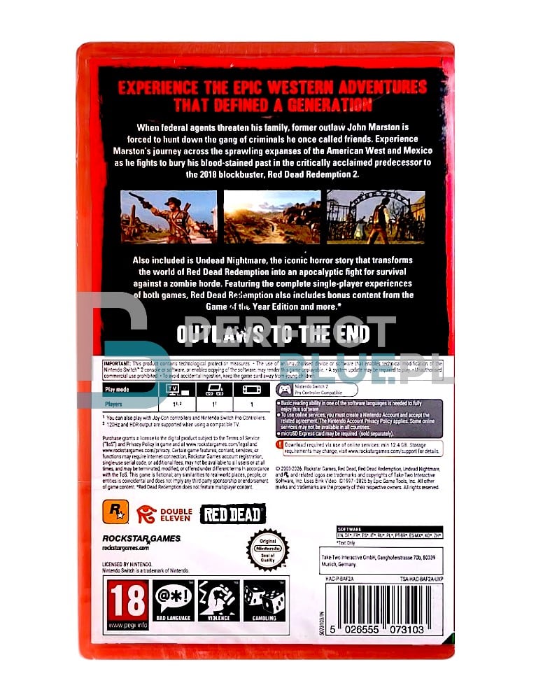gra nintendo switch 2 red dead redemption / gra na kodzie!